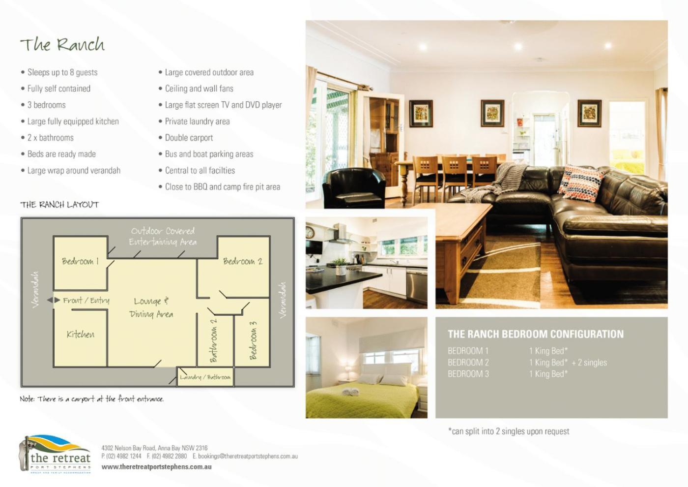 The Retreat Port Stephens Hotell Anna Bay Exteriör bild